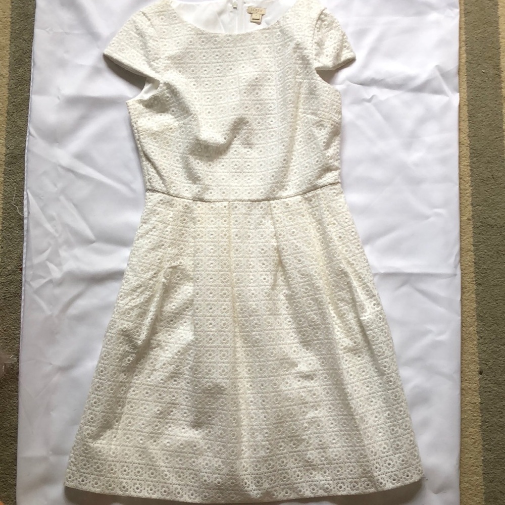 J.Crew white eyelet dress